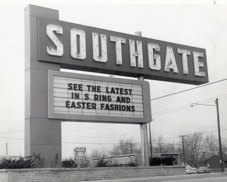 Southgate Shopping Center - Original Sign (newer photo)